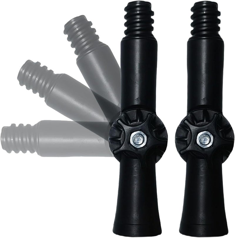 SACKORANGE 2 Pack Universal Joint Angle Adaptor for Telescoping Extension Pole, Versatile for Window Cleaning, Gutter Cleaning, Light Bulb Changing, Painting Threaded Extension Pole - Image 1